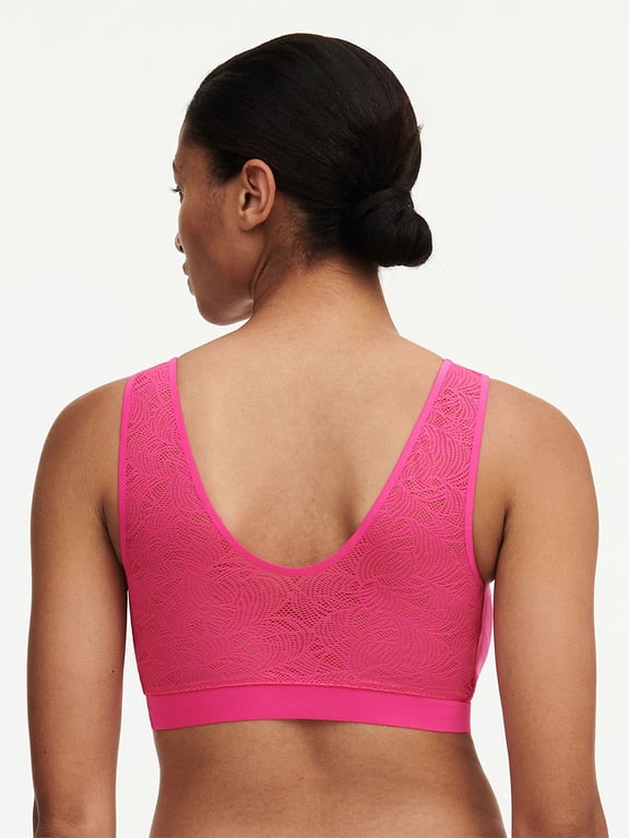 SoftStretch Padded Top with Lace Rose Pitaya - 1