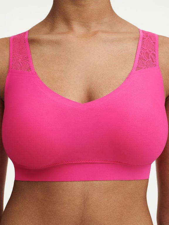 SoftStretch Padded Top with Lace Rose Pitaya - 3