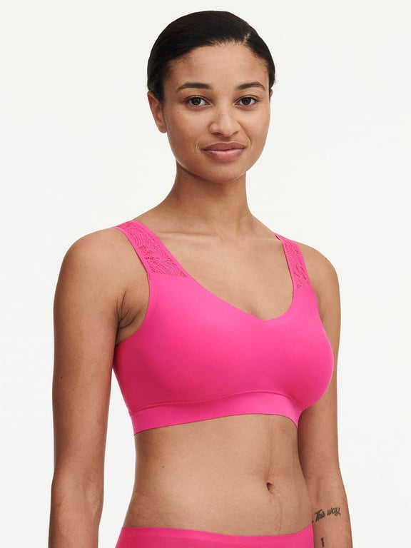 SoftStretch Padded Top with Lace Rose Pitaya - 2