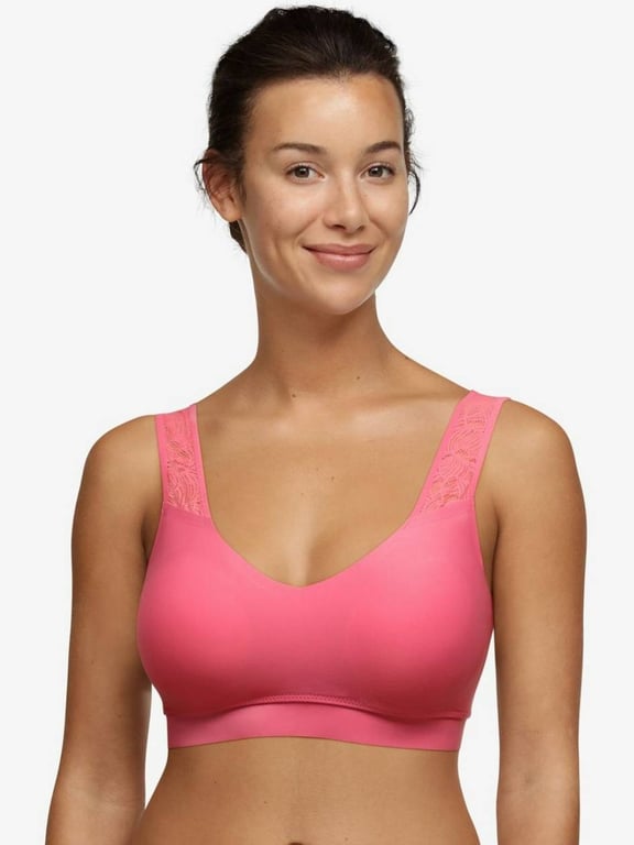 Chantelle | SoftStretch - SoftStretch Padded Top with Lace Love Pink - 1