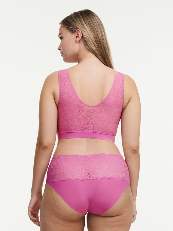 SoftStretch Padded Top with Lace Rosebud - 4