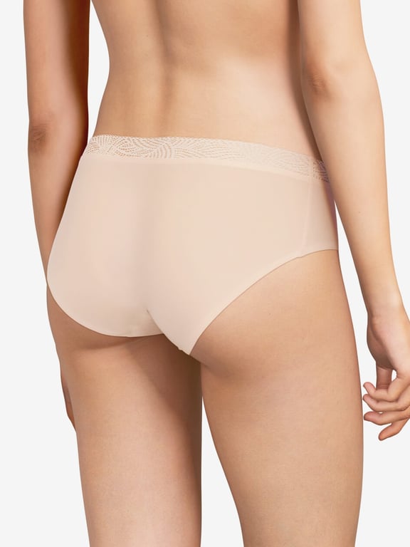 SoftStretch Hipster with Lace Nude Blush - 1