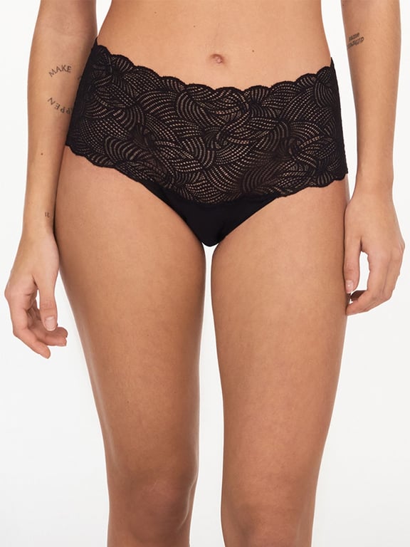 SoftStretch Lace Brief Black - 0