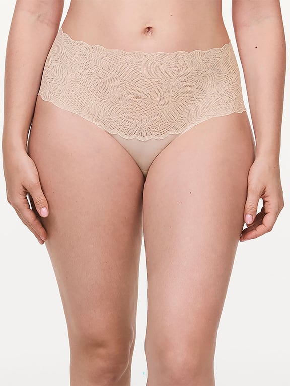SoftStretch Lace Brief Nude Blush - 0