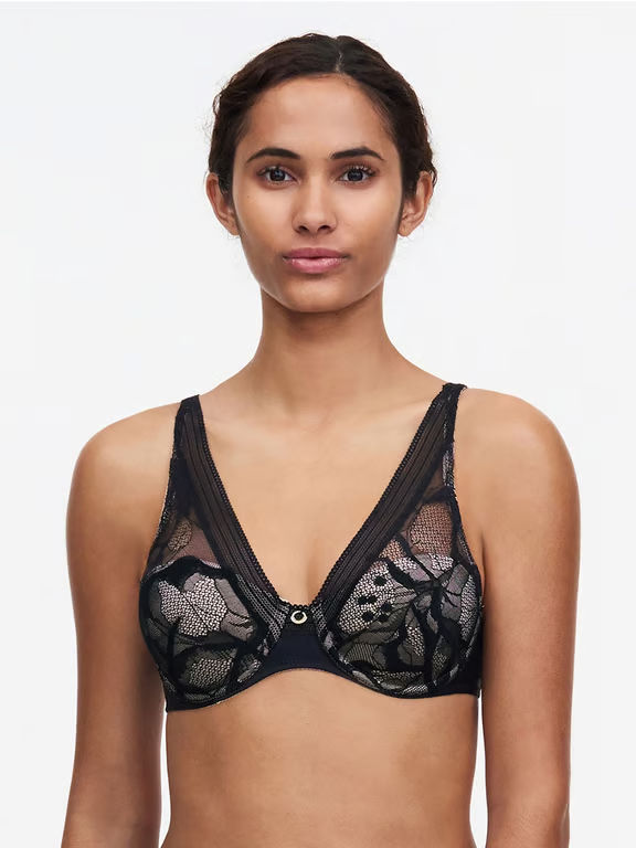 Chantelle | Everyday Fancy - True Lace Comfort Plunge Black - 1