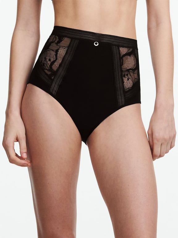 True Lace High Waisted Brief Black - 0