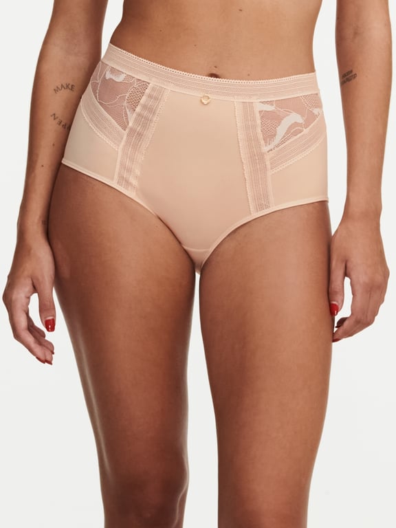 True Lace High Waisted Brief Nude Blush - 0