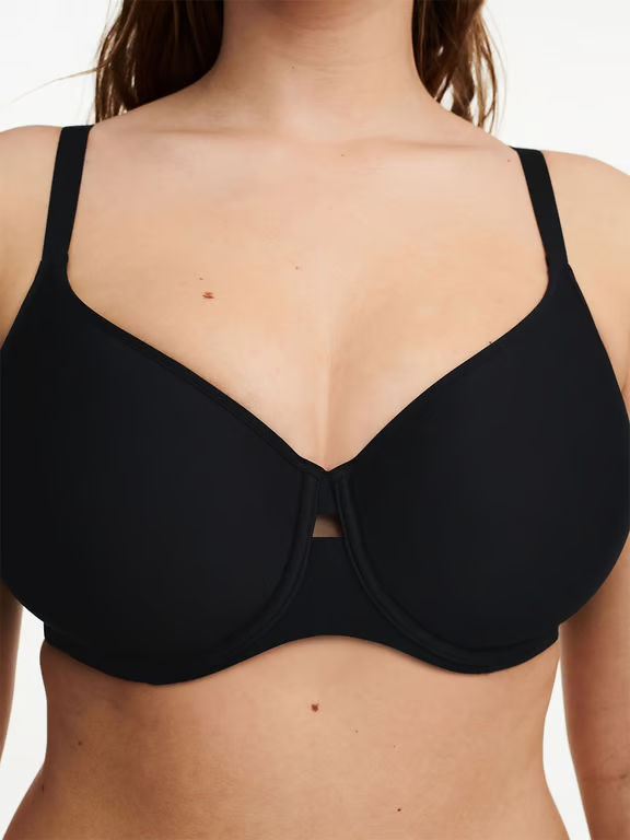 Smooth Lines Smoothing Minimizer T-Shirt Bra Black/Nude Blush - 2