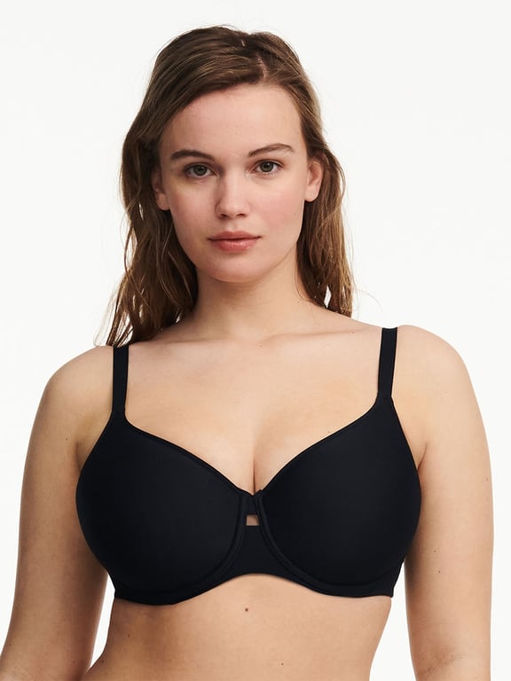 Chantelle | Smooth Lines - Smooth Lines Smoothing Minimizer T-Shirt Bra Black/Nude Blush - 1