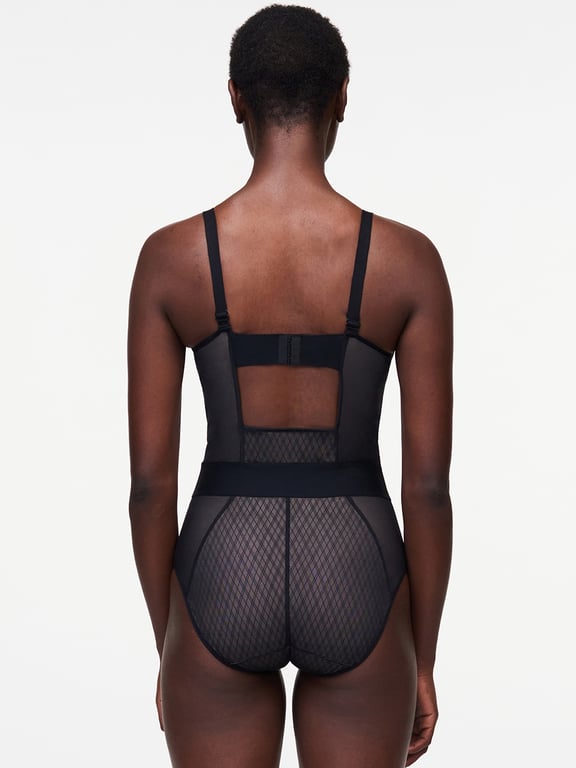 Smooth Lines Shaping Bodysuit Black/Nude Blush - 1