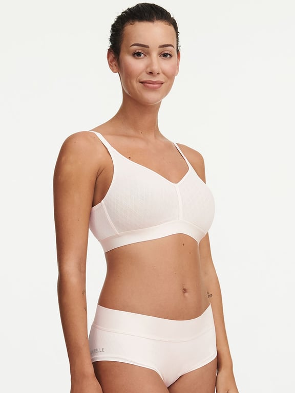 Smooth Lines Back Smoothing Wireless Bra Talc