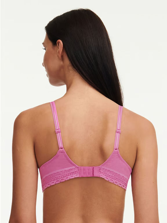 Impression Lace Plunge Contour Bra Rosebud - 1