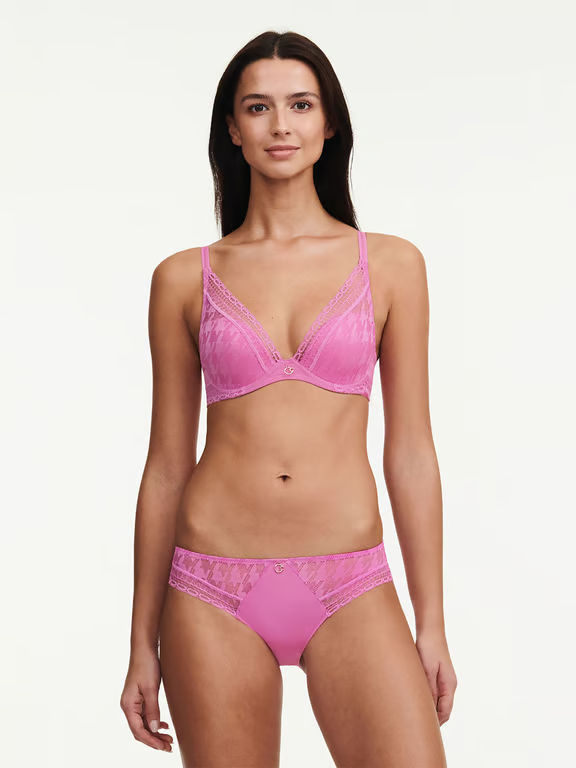 Impression Lace Plunge Contour Bra Rosebud - 3