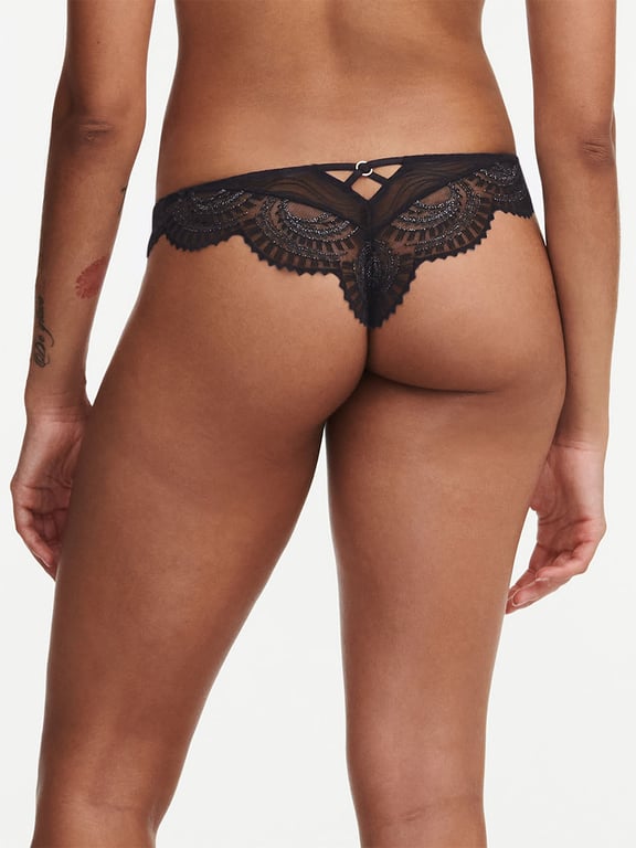 Chantelle | Mystic Dream - Mystic Dream Lace Thong Black Lurex - 2