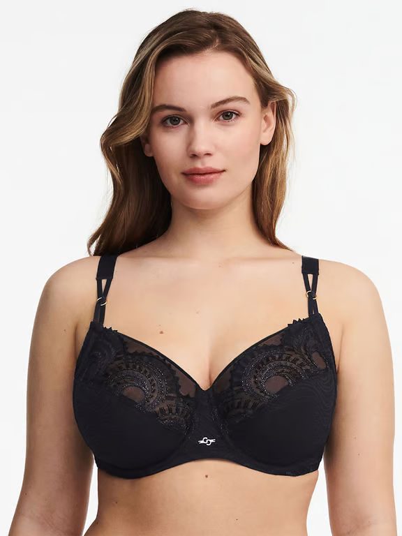 Chantelle | Mystic Dream - Mystic Dream Lace Full Coverage Unlined Bra Black Lurex - 2