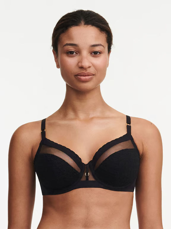 Chantelle | Monogram - Monogram Plunge Unlined Bra Black - 1