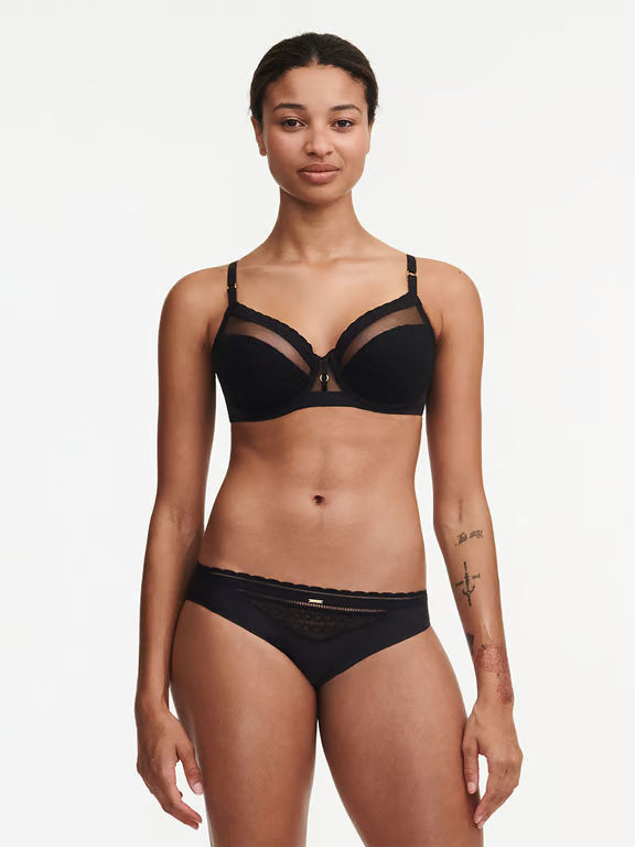 Monogram Plunge Unlined Bra Black - 3