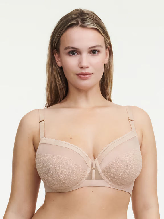 Chantelle | Monogram - Monogram Plunge Unlined Bra Nude Blush - 1