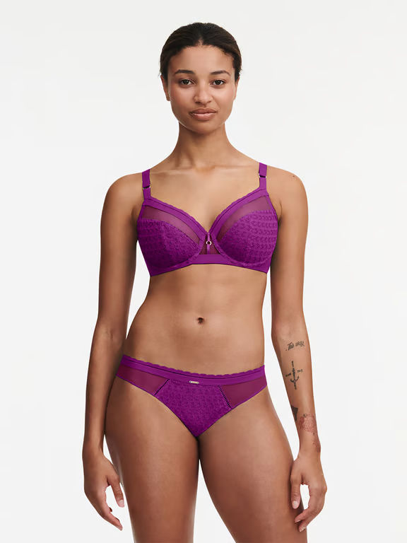 Monogram Plunge Unlined Bra Ultra Violet - 5