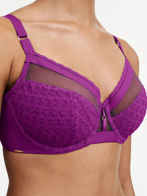Monogram Plunge Unlined Bra Ultra Violet