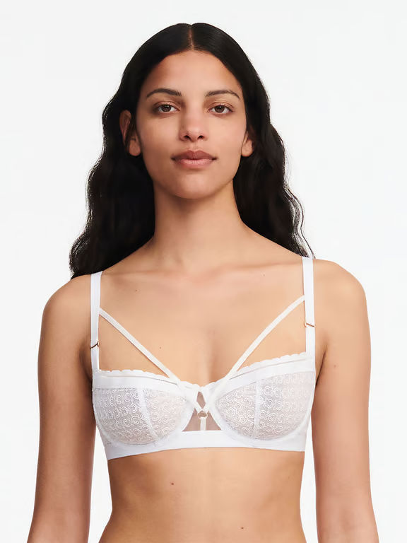Monogram Unlined Demi Bra White - 0