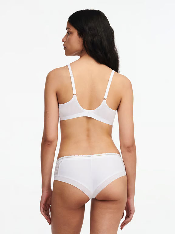Monogram Unlined Demi Bra White - 4