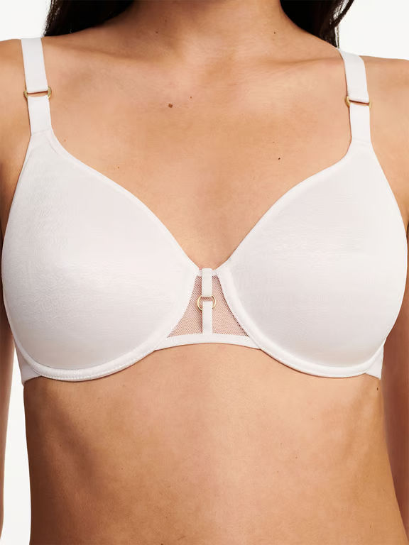 Monogram Smooth Lightweight T-Shirt Bra White - 2