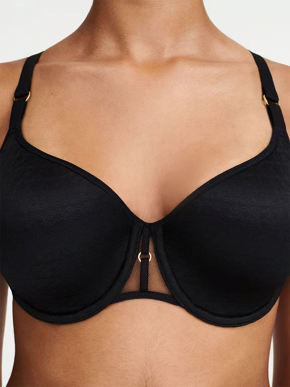 Monogram Smooth Lightweight T-Shirt Bra Black - 2