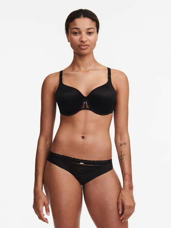 Monogram Smooth Lightweight T-Shirt Bra Black - 3