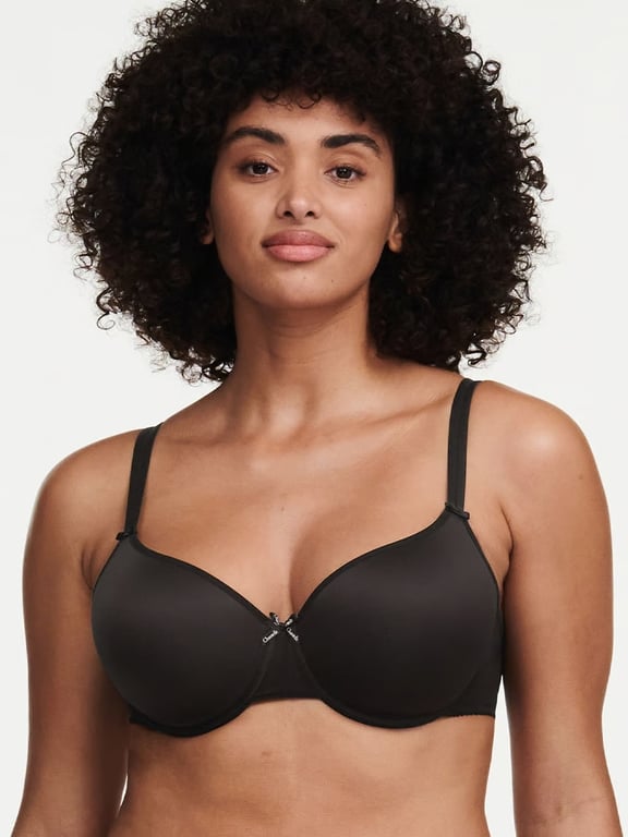 Chantelle | Basic Invisible - Basic Invisible Smooth Support T-Shirt Bra Black - 1