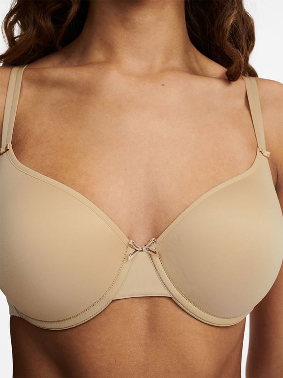 Basic Invisible Smooth Support T-Shirt Bra Nude Beige - 3