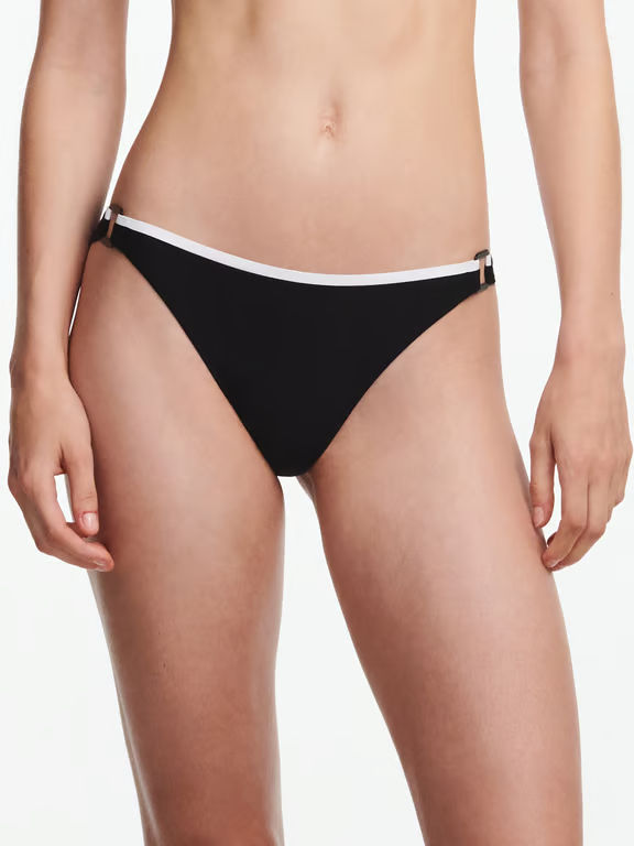 Chantelle | Authentic - Authentic Tanga Swim Bottom Black/White - 1