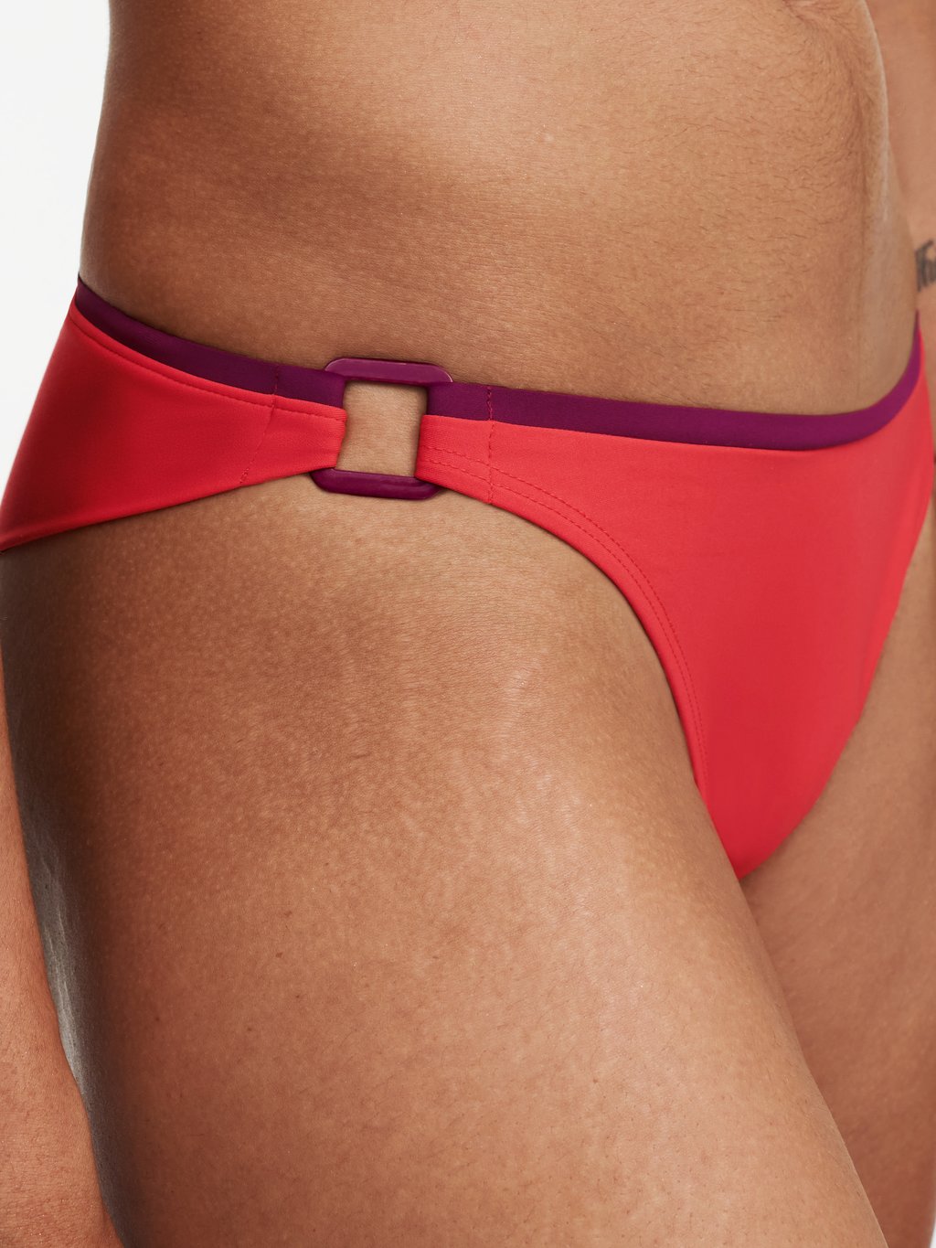 Authentic Tanga Swim Bottom Red/Orange