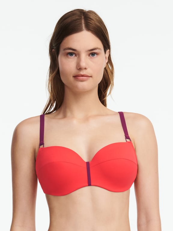 Chantelle | Authentic - Authentic Demi Swim Top Red/Orange - 2