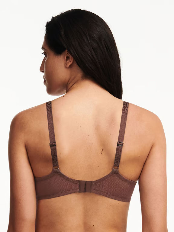 Fleurs Plunging T-Shirt Bra Leopard - 1