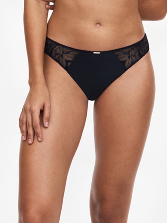 Fleurs Bikini Black