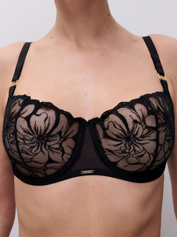 Fleurs Demi Bra Black - 5