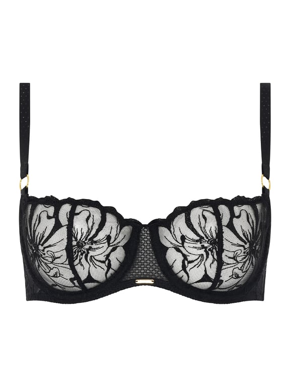 Fleurs Demi Bra Black - 1