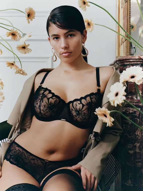 Chantelle | Fleurs - Fleurs Demi Bra Black - 1