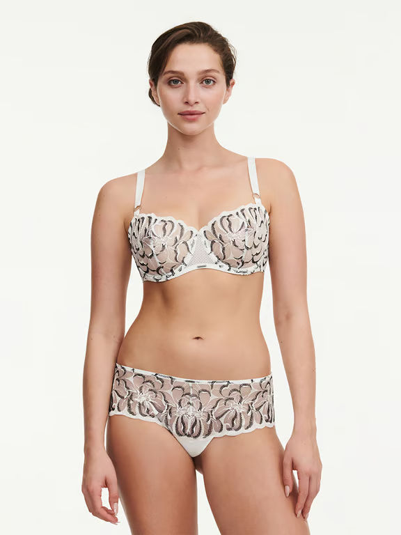 Fleurs Demi Bra Milk/Chocolate - 5