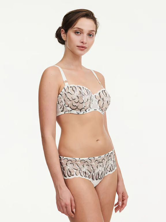 Fleurs Demi Bra Milk/Chocolate
