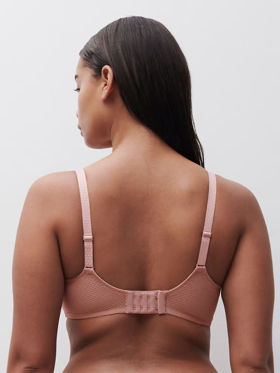 Fleurs Lace Unlined Demi Bra Rose Authentique - 2