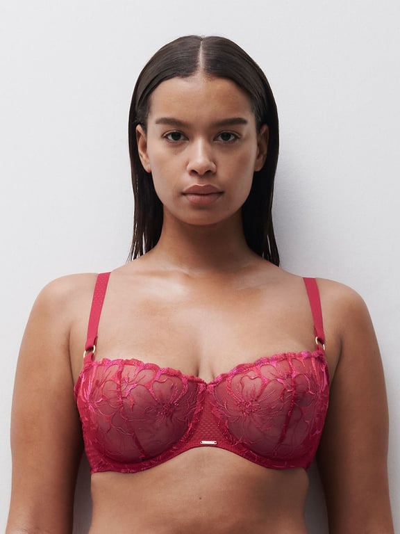 Fleurs Demi Bra Candy Apple Shades - 2