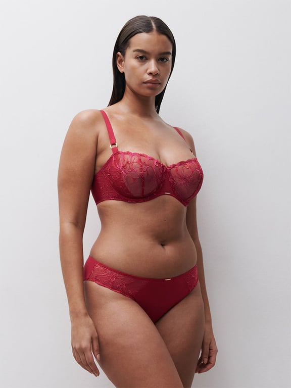 Fleurs Demi Bra Candy Apple Shades - 4