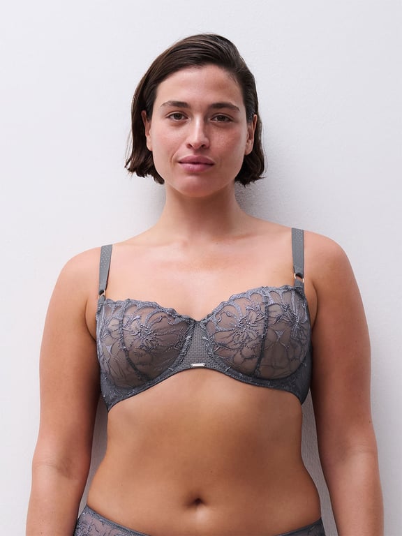Chantelle | FLEURS - Fleurs Demi Bra Fancy Grey - 1