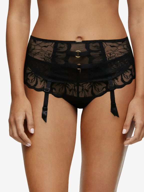 Fleurs Waist Cincher Black