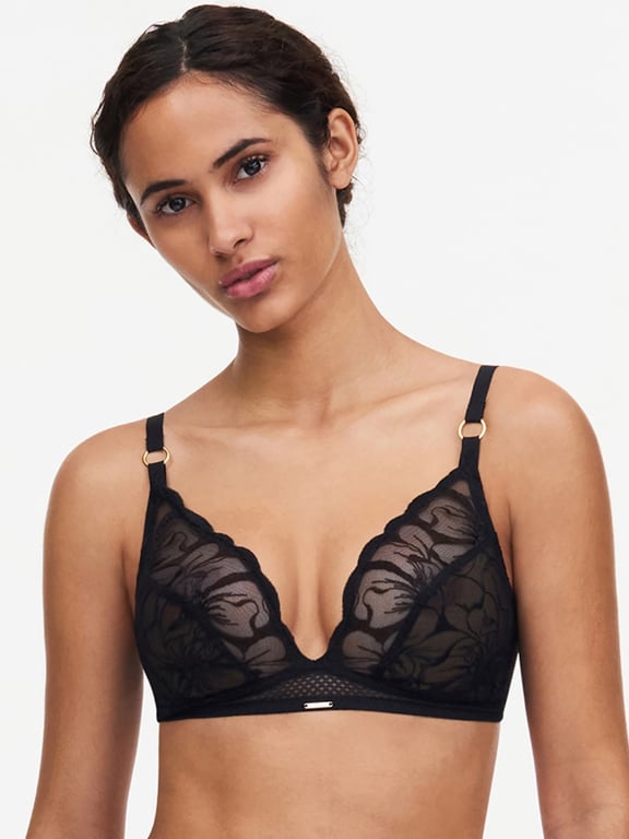 Fleurs Wirefree Bra Black - 3