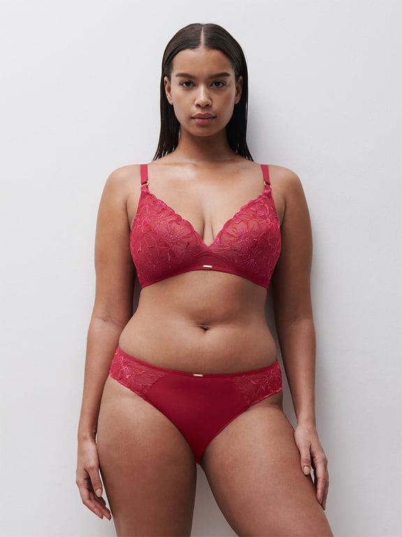 Fleurs Wirefree Bra Candy Apple Shades - 4