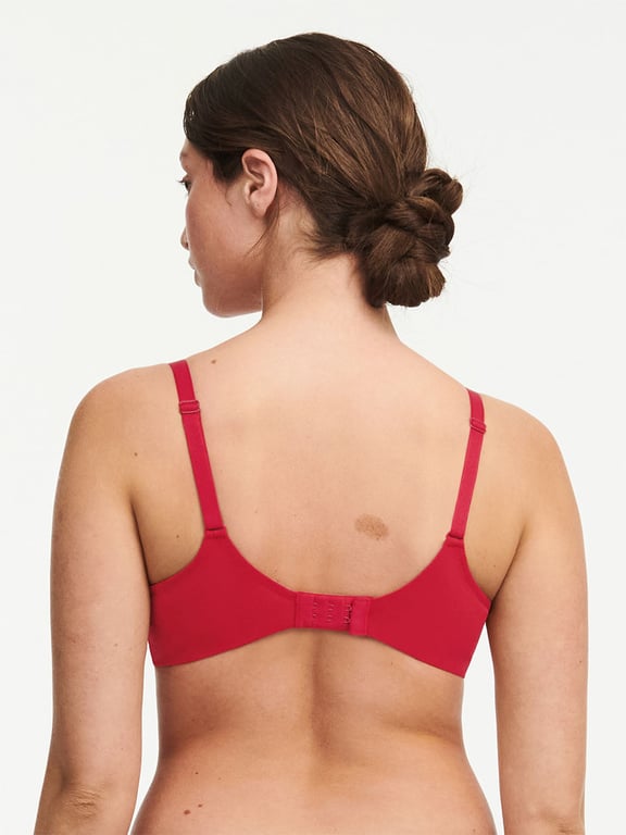 Midnight Flowers Plunge Bra Scarlett Red - 1