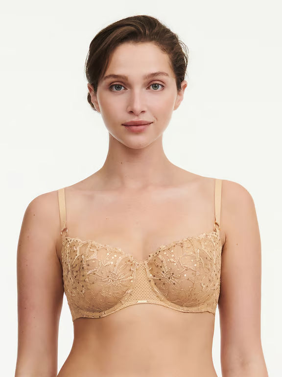 Fleurs Signature Demi Bra Toffee Sequins - 0